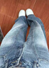 衣品天成高端復古牛仔褲女2025秋季高腰寬松休閑闊腿褲拖地彎刀褲子女 曬單實(shí)拍圖