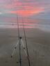 智宙海桿支架三角架魚(yú)竿支架地插海竿筏竿拋竿釣魚(yú)伸縮鋁合金炮臺支架 1.1m 大八方鋁合金支架高送布袋 其他 曬單實(shí)拍圖