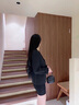 源菲埡黑色西裝外套女春秋小個(gè)子2025新款高級感修身短款小西服正裝秋季單件黑色西裝【短款-單排扣】L 曬單實(shí)拍圖