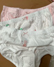 好孩子（gb）女孩內褲 女童5A抗菌純棉三角內褲A類(lèi) 寶寶底褲3條裝-本白 曬單實(shí)拍圖