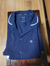 松山棉店棉柔開(kāi)衫長(cháng)袖家居服套裝情侶柔軟親膚透氣棉睡衣男女時(shí)尚春季新款 男士-寶藍 M 推薦 女士95-110斤、男士125-140斤 曬單實(shí)拍圖