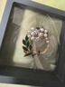 She's撞色滴油梔子花高檔女士胸針輕奢別針胸花生日禮物送女友 曬單實(shí)拍圖