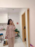 示朵哺乳睡裙帶胸墊吊帶月子裙夏季產(chǎn)后睡衣寬松喂奶孕婦連衣裙外穿裙 【春秋套裝】粉色 XL【推薦體重：115-140斤】 曬單實(shí)拍圖