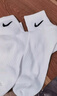 耐克（NIKE）男襪女襪 25新款訓(xùn)練透氣短中長襪快干休閑跑步健身運動nike襪子 熱推/簡約經(jīng)典白色/三雙裝/中襪 L/26-28厘米/42-46碼 曬單實拍圖