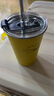 【小米u(yù)ltra平替】304不銹鋼直飲杯戶(hù)外露營(yíng)水杯咖啡啤酒杯 小米黃 500ml 絲印款+蓋子+吸管 曬單實(shí)拍圖