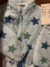 優(yōu)衣庫【驚喜價(jià)】嬰幼兒寶寶長(cháng)絨搖粒絨拉鏈茄克長(cháng)袖印花478435 61 水藍色 90 曬單實(shí)拍圖