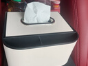 京厽車(chē)載儲物箱餐紙紙巾盒汽車(chē)手扶箱收納水杯支架車(chē)內儲物紙抽盒置物 皮革時(shí)尚米多位分區+質(zhì)感走線(xiàn) 曬單實(shí)拍圖