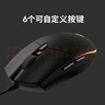 羅技（G）G102第二代游戲鼠標 RGB流光燈效鼠標 輕量化  游戲級8000DPI傳感器 黑色 200-8000DPI 曬單實(shí)拍圖
