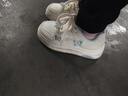 回力女鞋板鞋女厚底多巴胺甜美加絨小白棉鞋5018Z 米/藍 37 曬單實(shí)拍圖