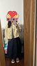 茵曼（INMAN）2025秋冬女裝新款復古燈芯絨巴恩風(fēng)花苞外套休閑百搭寬松上衣 梨花杏 M 曬單實(shí)拍圖