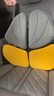 諾泰（nuotai）人體工學(xué)腰靠辦公室久坐護腰坐墊靠墊汽車(chē)腰部腰托靠背墊K09黃色 曬單實(shí)拍圖
