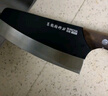 雙槍不銹鋼家用菜刀 黑刃防銹切片切菜切肉鋒利刀具鍛打斬切刀 曬單實(shí)拍圖