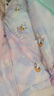 迪士尼寶寶（Disney Baby）童裝兒童外套卡通百搭保暖棉服連帽外套秋冬季新款 ZD4DS014水彩黛絲 140 曬單實(shí)拍圖
