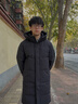 超級安踏中長(cháng)羽絨服男女同款秋冬防潑水火山巖六度芯保暖外套172546903U 基礎黑-4 2XL 曬單實(shí)拍圖