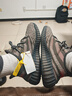 阿迪達斯Yeezy350透氣椰子男女休閑鞋HQ7045 42 曬單實(shí)拍圖