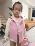 巴拉巴拉童裝寶寶外套兒童上衣2025新款秋裝男女童衣服復古美式提花插肩袖 粉紅A61349 120 曬單實(shí)拍圖