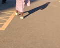特步（XTEP）兒童休閑鞋翅膀女童小童革面旋轉扣運動(dòng)鞋 帆白/雪青紫 31 曬單實(shí)拍圖