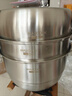 美廚（maxcook）316L不銹鋼蒸鍋三層32cm家用復底蒸煮湯鍋燃氣灶電磁爐通用MCZ050 曬單實(shí)拍圖