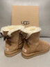 UGG秋季女士平底經(jīng)典休閑蝴蝶結短靴雪地靴1016501CHE|栗色38 曬單實(shí)拍圖