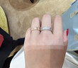 卡家同款 love戒指 男士戒指 滿(mǎn)鉆戒指黑釘戒指 18k金玫瑰金戒指 銀色 6碼—中版（4.5mm） 曬單實(shí)拍圖