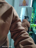 薇衣設秋冬新款外套女韓版中青年媽媽裝連帽衛衣開(kāi)衫休閑大碼拉煉夾克潮 咖啡色【春秋款】 常規 4XL 建議 140-155斤 曬單實(shí)拍圖