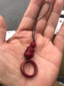 芠拉朱砂指環(huán)扣貔貅手機鏈掛件短款U盤(pán)掛飾男女復古風(fēng)小吊墜掛繩 貔貅指環(huán)扣【手機鏈款】A11-104 曬單實(shí)拍圖