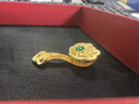 潮宏基 如意臻鎖足金擺件古法鎏彩黃金吊墜收藏投資金生日禮物女 計價(jià) 黃金擺件/吊墜(一款兩用，不含繩) 10.5克 曬單實(shí)拍圖
