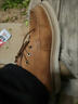 其樂真皮男鞋新款厚底氣墊王減震耐磨牛皮時(shí)尚系帶休閑皮鞋 棕色 42 曬單實(shí)拍圖