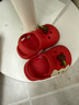 chedoir2025新款原創(chuàng  )蘋(píng)果兒童洞洞鞋夏季外穿女童男寶防滑親子包頭拖鞋 紅蘋(píng)果 15 cm內長(cháng)【適合腳長(cháng)約14.5-15】 曬單實(shí)拍圖