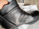 紅蜻蜓短靴女25冬季媽媽靴子保暖女靴棉鞋加絨中老年皮鞋WJC45635黑色38 曬單實(shí)拍圖