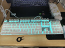 惠普（HP）GK100機械鍵盤(pán) 辦公電競游戲專(zhuān)用有線(xiàn) 臺式機筆記本電腦 銀白青軸 104鍵 曬單實(shí)拍圖