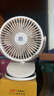 幾素風(fēng)寶usb小風(fēng)扇夾子型桌面風(fēng)扇辦公室充電風(fēng)扇臺式學(xué)生宿舍睡眠夾扇嬰兒車(chē)風(fēng)扇輕音露營(yíng)戶(hù)外小電扇 【白-4000毫安】720度旋轉+柔風(fēng) 曬單實(shí)拍圖