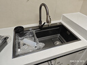 JOMOW廚房水槽大單槽一體304不銹鋼5.0加厚洗碗池多功能臺上中下洗菜盆 75*46【5mm加厚】加大集渣網(wǎng) 槍灰色【安裝尺寸咨詢(xún)客服】 曬單實(shí)拍圖