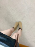 ZHR短靴女復古絨面增高勃肯堆堆靴美拉德西部牛仔靴女 EH233 駝色37 曬單實(shí)拍圖