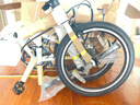 大行（DAHON） 變速折疊自行車20寸成人超輕單車學生男女式P8青春版KAC081 白色【轉把】 曬單實拍圖