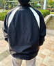 nasawassup官方潮牌聯(lián)名夾克外套男秋冬季翻領(lǐng)日系條紋上衣運動(dòng)休閑男士衣服 藏青色 XL （建議140-160斤） 曬單實(shí)拍圖