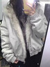 圣保美羽絨棉服女冬季連帽工裝外套2025新款加厚短款保暖派克服棉衣棉襖 灰白色 S 碼 曬單實(shí)拍圖