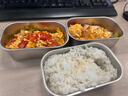 小熊（Bear）電熱飯盒 加熱飯盒 保溫飯盒可加熱 雙層四膽辦公室蒸煮熱飯神器可預約上班族加熱便當盒DFH-G16W7 曬單實(shí)拍圖