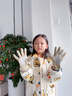 Kocotreekk樹(shù)兒童手套保暖防風(fēng)男女童戶(hù)外騎行五指手套卡通 曬單實(shí)拍圖