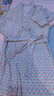俞兆林日系睡衣浴袍女睡袍春季甜美愛(ài)心格子寬松長(cháng)袖長(cháng)款ins風(fēng)和服 曬單實(shí)拍圖