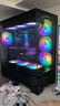 瓦爾基里（VALKYRIE）VK03 LITE BLACK 黑色 ATX 游戲電腦臺式機(jī)箱 支持360水冷 270°海景房 曬單實拍圖