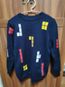 迪士尼（Disney）男童毛衣2026新款加厚長(cháng)袖洋氣圓領(lǐng)中大童針織兒童毛衣羊毛衫秋冬 藍色 170 曬單實(shí)拍圖