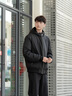 BOSS博斯 【S·COUPS 崔勝澈同款】男士25年冬款輕薄夾克羽絨服 001-黑色 XL (52) 曬單實(shí)拍圖