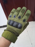 戶(hù)外全指登山手套硅膠防滑男女士夏季半指攀巖徒步可爬山手套防曬 硬殼無(wú)O全指綠 戰術(shù)手套全指XL碼 1雙 曬單實(shí)拍圖