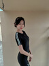 速比濤（Speedo） 泳鏡Biofuse云感大框舒適防霧游泳眼鏡男女大視野高清不壓眼泳鏡 黑色【柔軟舒適】 曬單實(shí)拍圖