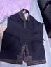 杰遜斯假兩件外套男秋冬季加棉加厚潮牌高級感痞帥休閑夾克男士冬裝上衣 J107黑色（常規款） XL （150-170斤） 曬單實(shí)拍圖