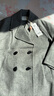 播時(shí)髦有型西裝領(lǐng)毛呢大衣BDR4AD3771 G60 S 曬單實(shí)拍圖