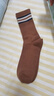 棉小念襪子男士長(cháng)筒襪秋冬季【100%純棉10A抗菌防臭】條紋高筒長(cháng)襪5雙裝 曬單實(shí)拍圖