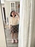 森馬（Semir）半身裙女格紋A字裙復(fù)古文藝冬俏皮短裙小個子學(xué)院風(fēng)101724120008 曬單實(shí)拍圖