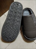 冬季棉拖鞋男特大碼毛茸茸家居室內防滑保暖厚底加絨加厚男士棉鞋 （咖啡色）防水pu皮 44-45 建議42-43碼腳穿 曬單實(shí)拍圖